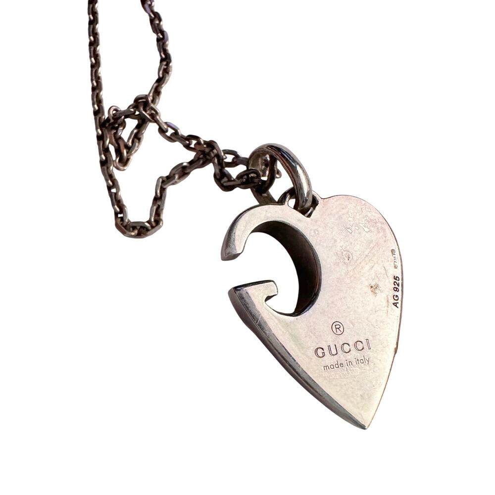 Gucci G Charlotte Heart in Solid Sterling Silver - Picture 13 of 14